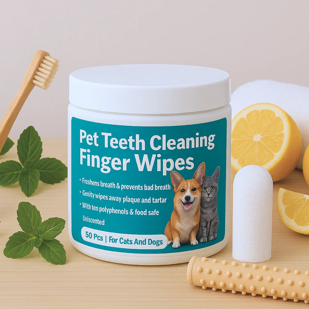 Pet Dental Finger Wipes 50 ct